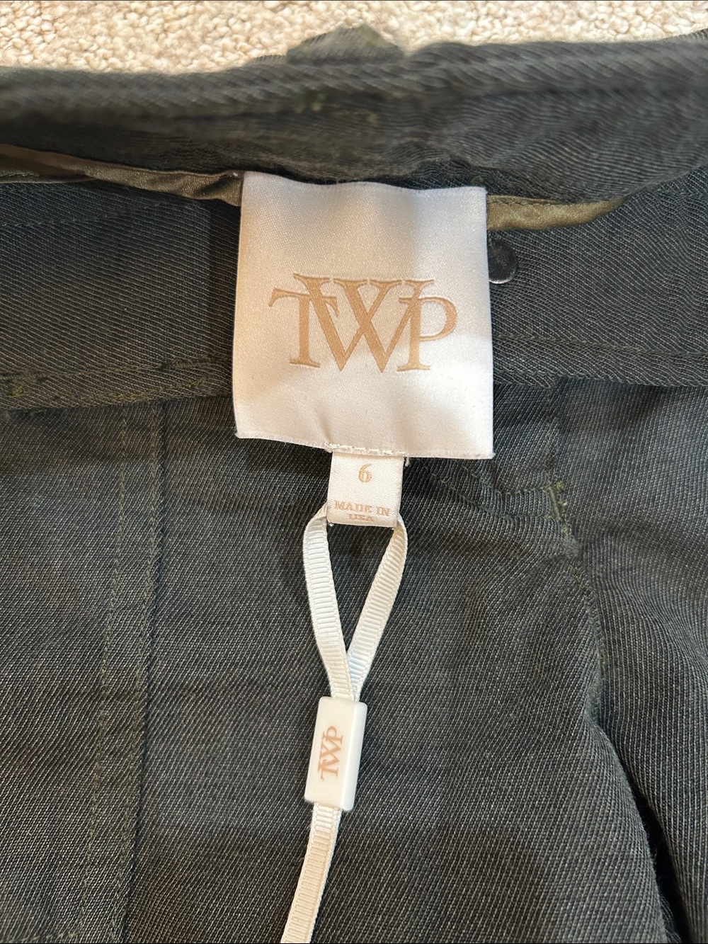 TWP Stretch Wool Cargo Pants in Military, size 6 - Picture 9 of 13